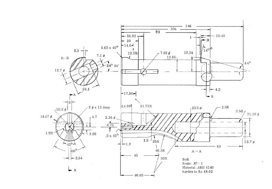 Milsurps Knowledge Library Blueprints for The STEN MKII